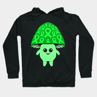 Green Awareness Ribbon Mushroom man Hoodie